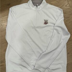 johnnie-O White quarter zip Washington nationals size L men